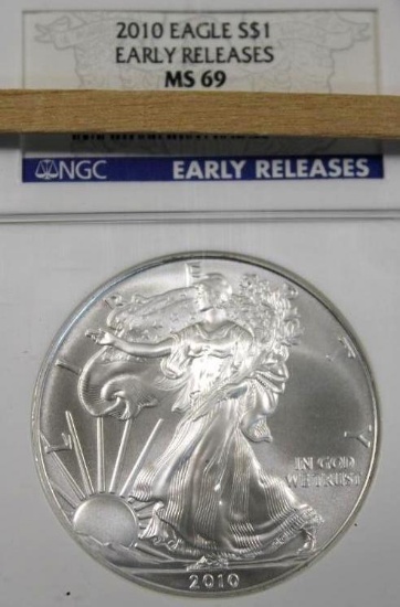 2010 Slabbed Walking Liberty Silver Dollar