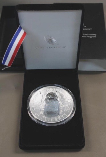 2019 Apollo 11 Five Oz Proof Silver Dollar