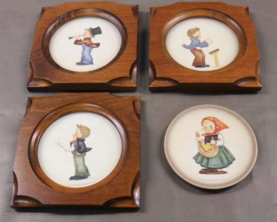 Four Hummel Plates