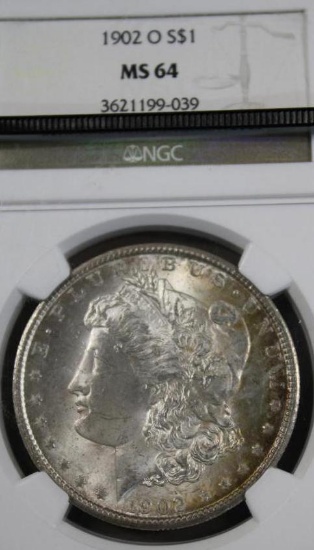 1902 O Slabbed Morgan Silver Dollar