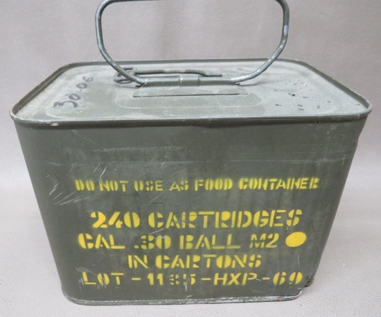 Spam Can of US Military 30-06 Ammunition