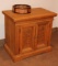 Carved Oak Two Door Cabinet