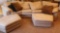 Leather Sectional Sofa with Ottomans