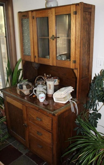 Oak Baker's Cabinet