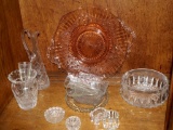 Assorted Pressed,Cut and Carnival Glass