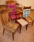 Four Assorted Wooden Chairs