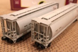 Two MTH North American 4-Bay Grain Hoppers