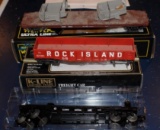 Three O-Gauge Railcars in Boxes