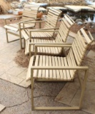 Four Metal Patio Chairs