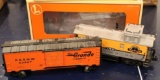 Two Lionel O-Gauge Denver & Rio Grande Railcars