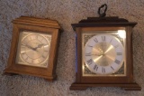 Two Linden Wood Case Clocks