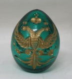 Russia Handi-Work Glass Egg