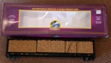 MTH O Scale CSX Center I Beam Flatcar with Log Load