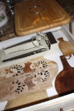 Wood Cutting/Serving Boards & GE Electric Slicing Knife