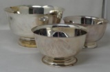 Paul Revere Reproduction Silverplate Bowls