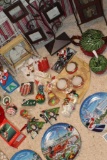Collection of Christmas Decorations, Disney Items & More