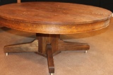 Round Oak Coffee Table