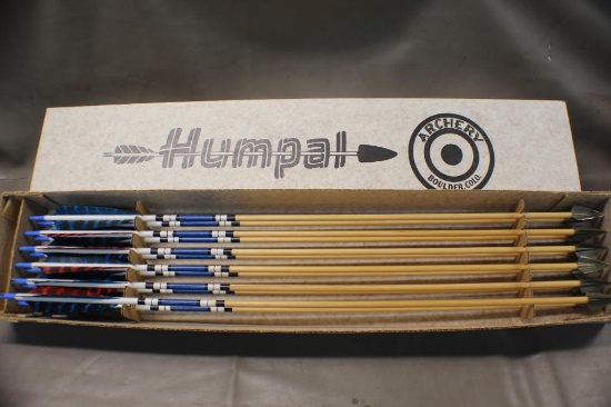 Set of 12 Humpal Archery Cedar Shaft Arrows