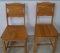 Two Oak Chairs