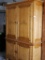 Pretty Pine Armoire with Hand Painted Heart Accents