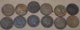 Twelve Collector Pennies
