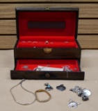Jewelry Box Loaded with Marked Sterling