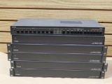 Five Extron Wideband Distribution Amplifier with IN508 Switcher
