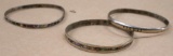 Three Silver Bracelets