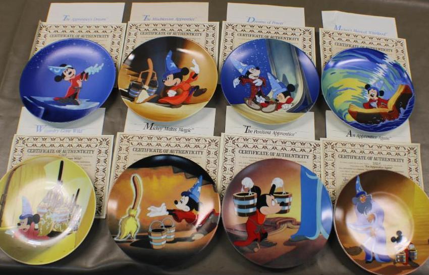 Walt Disney's Fantasia Plate Mickey Makes Magic 50th Anniversary Knowles