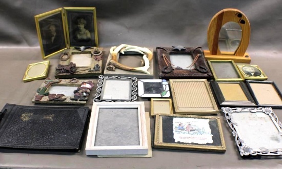 Assorted Frames and Old Photo Book