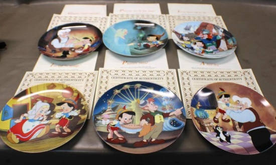 Series of Six Pinocchio Collector Plates