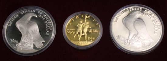 US Mint 1984 Olympic Coin Set
