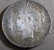 1922-D Ungraded Peace Silver Dollar