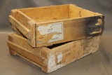 Two Wood Ammo Crates