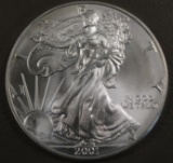 2001 Ungraded Walking Liberty/American Silver Eagle Dollar