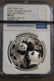 Slabbed 2021 China Panda Coin