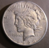 1926-S Ungraded Peace Silver Dollar