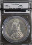 Slabbed Great Britain 1890 Crown Coin