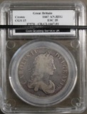 Slabbed Great Britain Crown 1667 AN.REG Coin