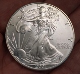 2001 Ungraded Walking Liberty/American Silver Eagle Dollar