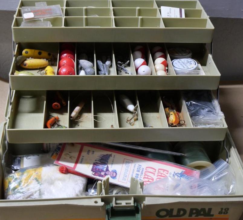 Old Pal Tackle Box with Vintage Lures