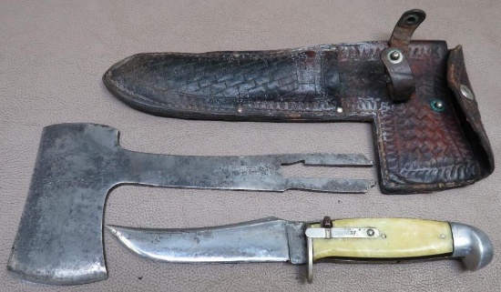 Early Western Knife Hatchet Como