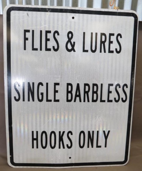 Fishing Regulatory Sign