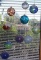 Collection of 10 Blown Glass Orbs and Lights