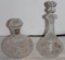 Pair of Antique Cut Glass Decanters