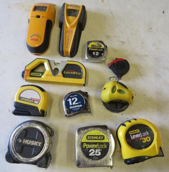 Tape Measures and Laser Levels