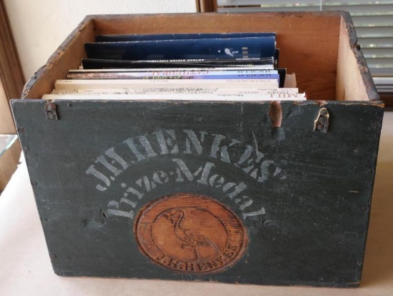 JH Henke's Antique Box with Books