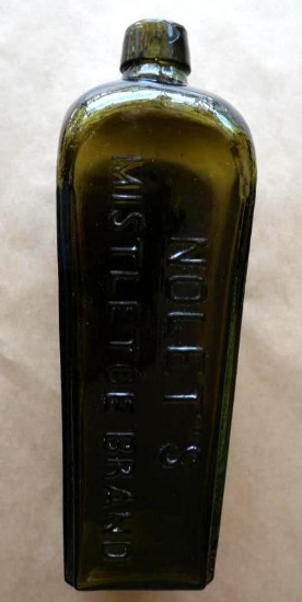 Nolet's Mistletoe Brand Antique Case Gin Bottle