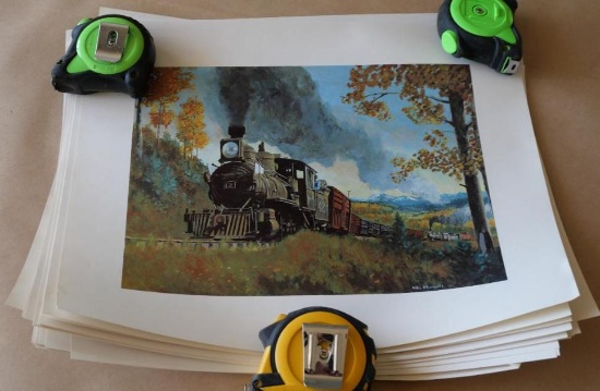 14x10.5" Railroad Prints
