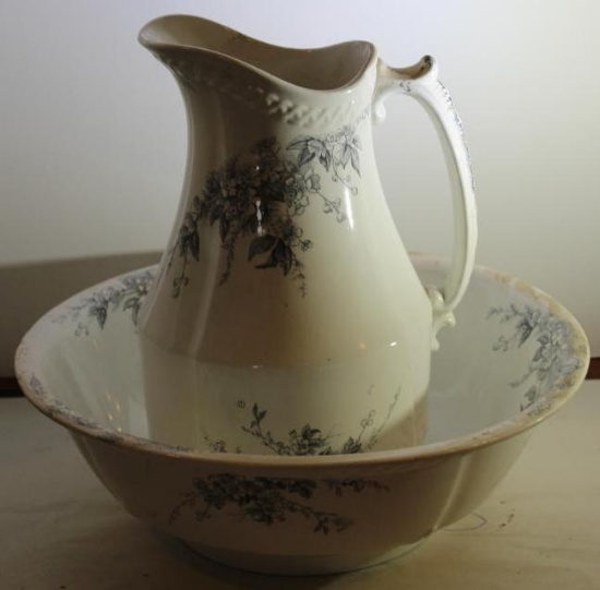 Antique Pitcher and Bowl Wash Set